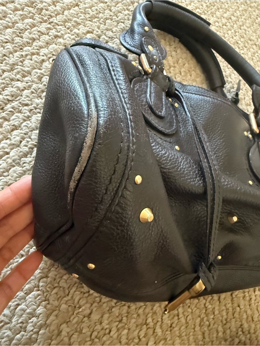 Chloe Paddington Dark Brown Handbag with Gold Hardware - Picture 6 of 12